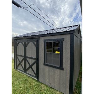 8x12 Smart Shed in Driftwood
